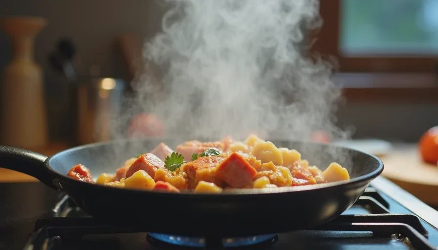 A realistic after-work meal that doesn’t require full cooking energy Fast one-pan dinner cooking on the stove after a long day
