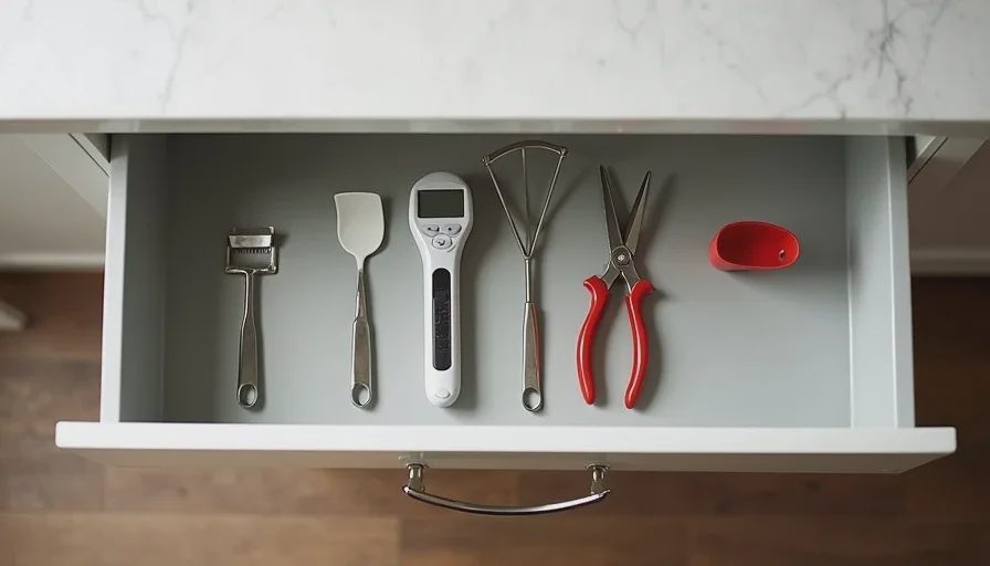 The short list of tools that actually earn their space Minimal useful kitchen tools in a clean drawer for budget cooking