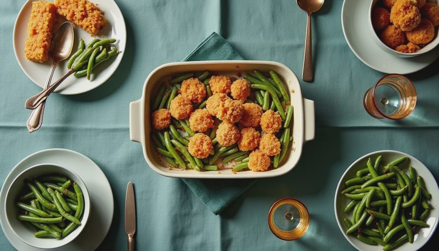 Illustration for Green bean casserole