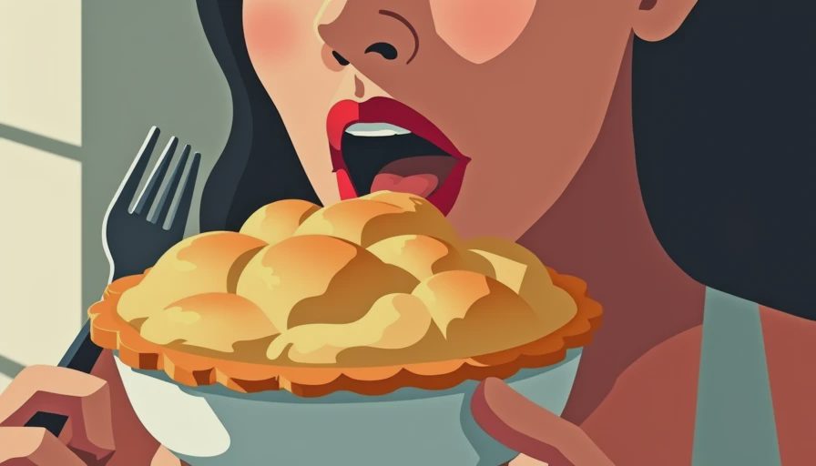 Illustration for Chicken pot pie