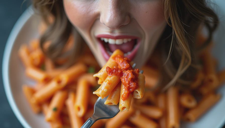 Visual context for Penne alla vodka